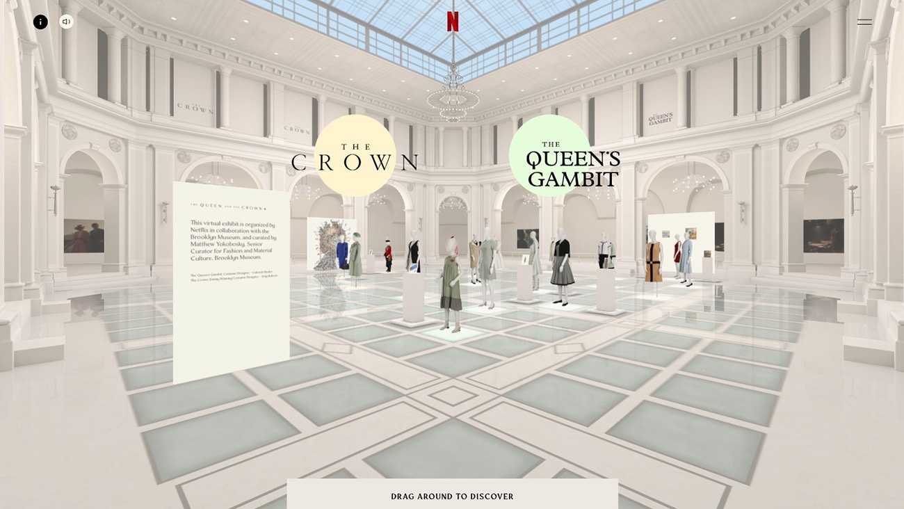 Übersicht der Ausstellung The Queen and The Crown