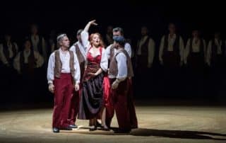 Darsteller der Oper Carmen im Aalto Theater in Essen