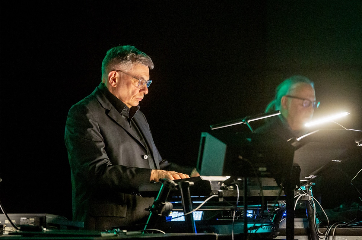 Das Cabinet des Dr. Caligari - Karl Bartos - Auf dem Bild Karl Bartos und Mathias Black bei einer Vorstellung von "Das Cabinet des Dr. Caligari" Foto: Patrick Beerhorst